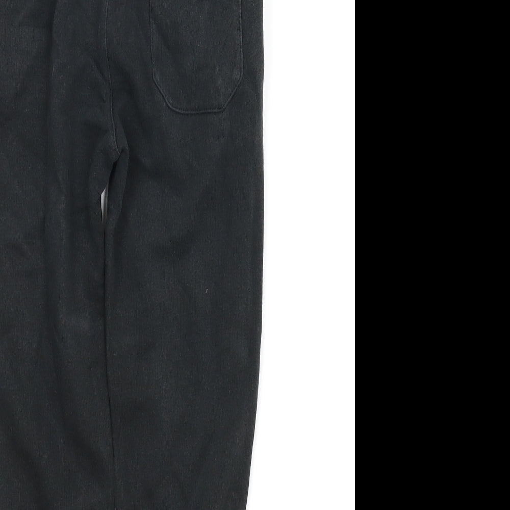 Preworn Boys Black   Sweatpants Trousers Size 5-6 Years