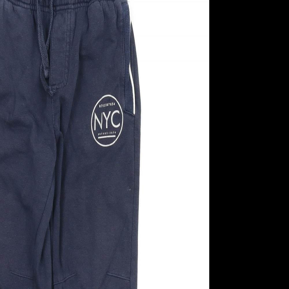 George Boys Blue   Sweatpants Trousers Size 5-6 Years