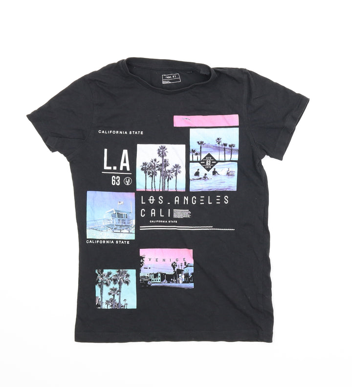 NEXT Boys Black Basic T-Shirt Size 9 Years