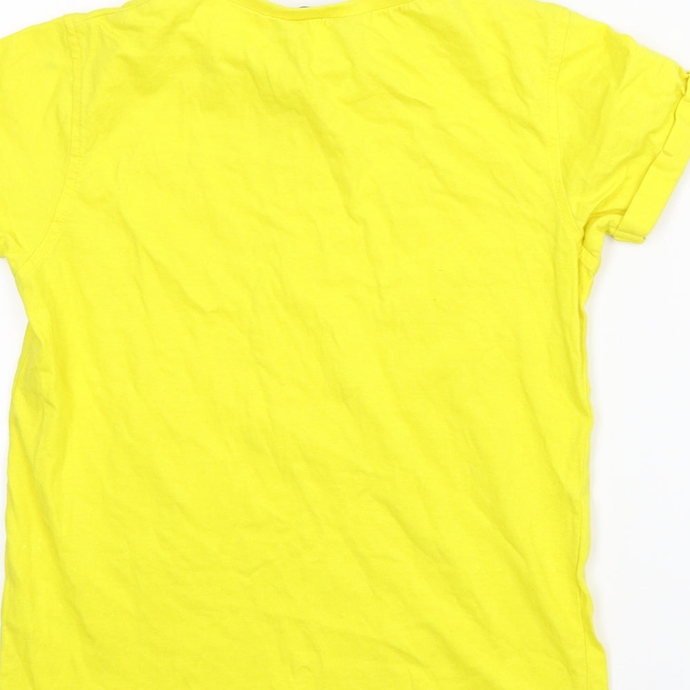 George Boys Yellow   Basic T-Shirt Size 8-9 Years