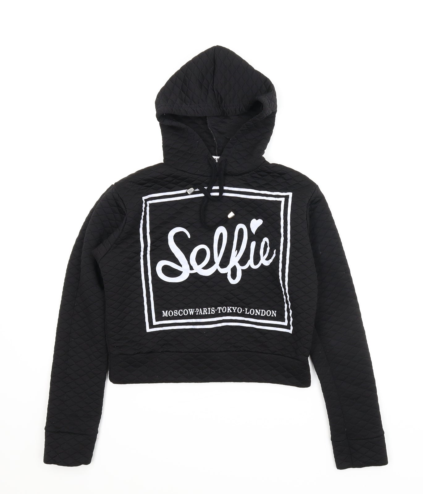 Sleek Girls Black   Pullover Hoodie Size M