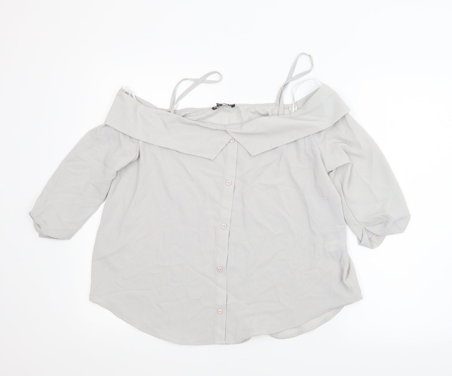 Select Womens Grey   Camisole Blouse Size 14