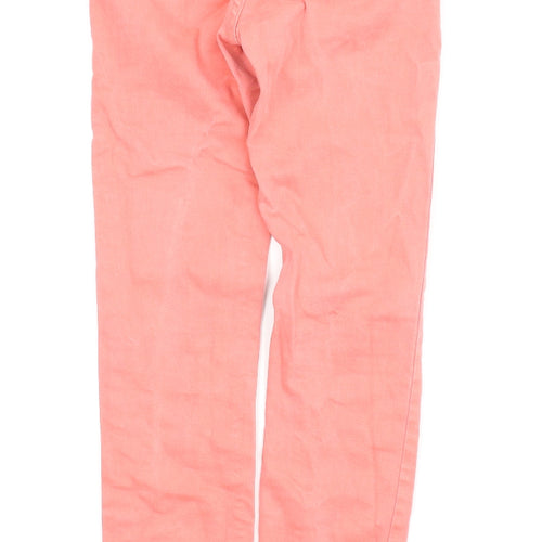 Queen Hearts Womens Pink  Denim Skinny Jeans Size XS L25 in