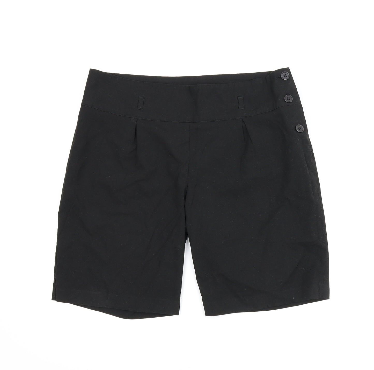 M&S Womens Black   Bermuda Shorts Size 32 in