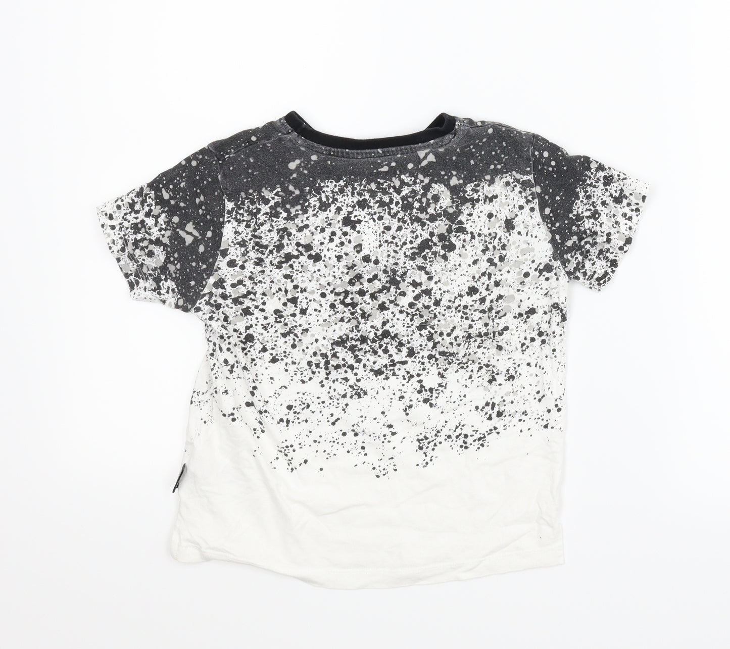Primark Boys Grey   Basic T-Shirt Size 5-6 Years  - Flecked