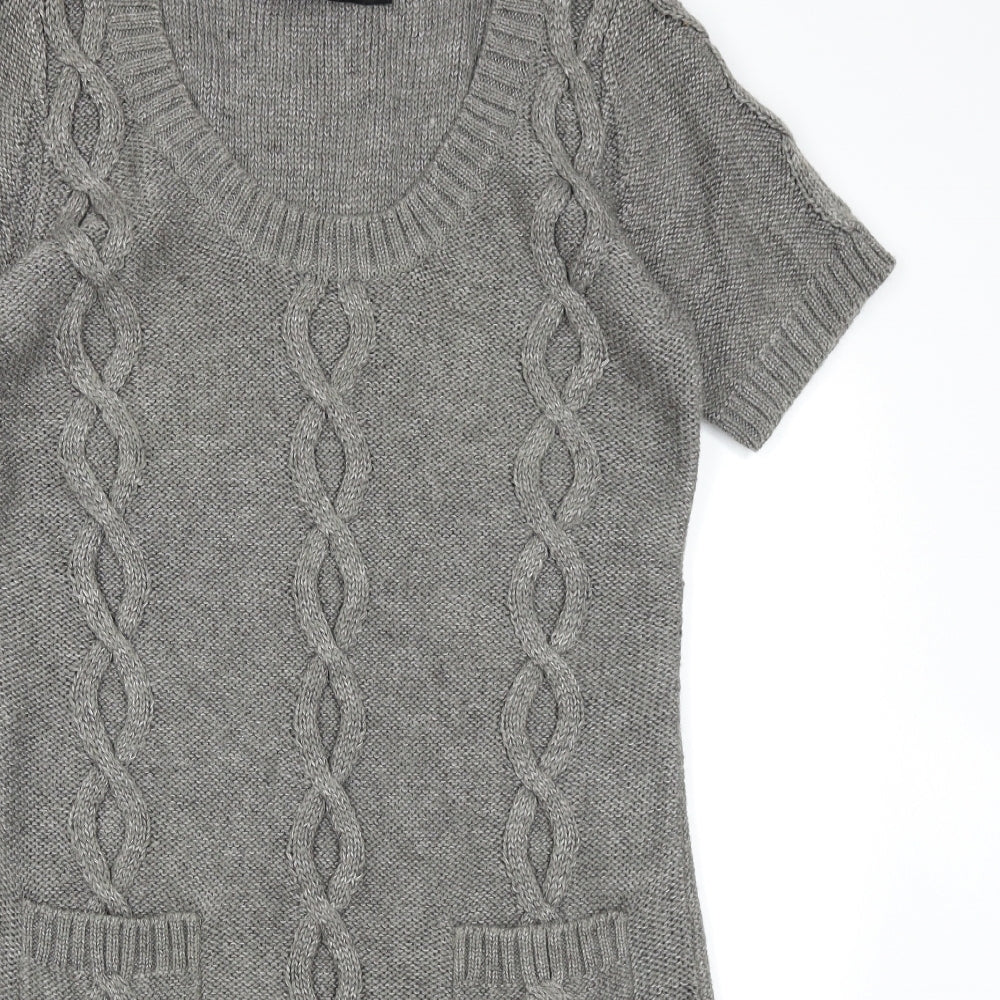 Jeffrey and Paula Womens Grey  Knit Jumper Dress  Size 12