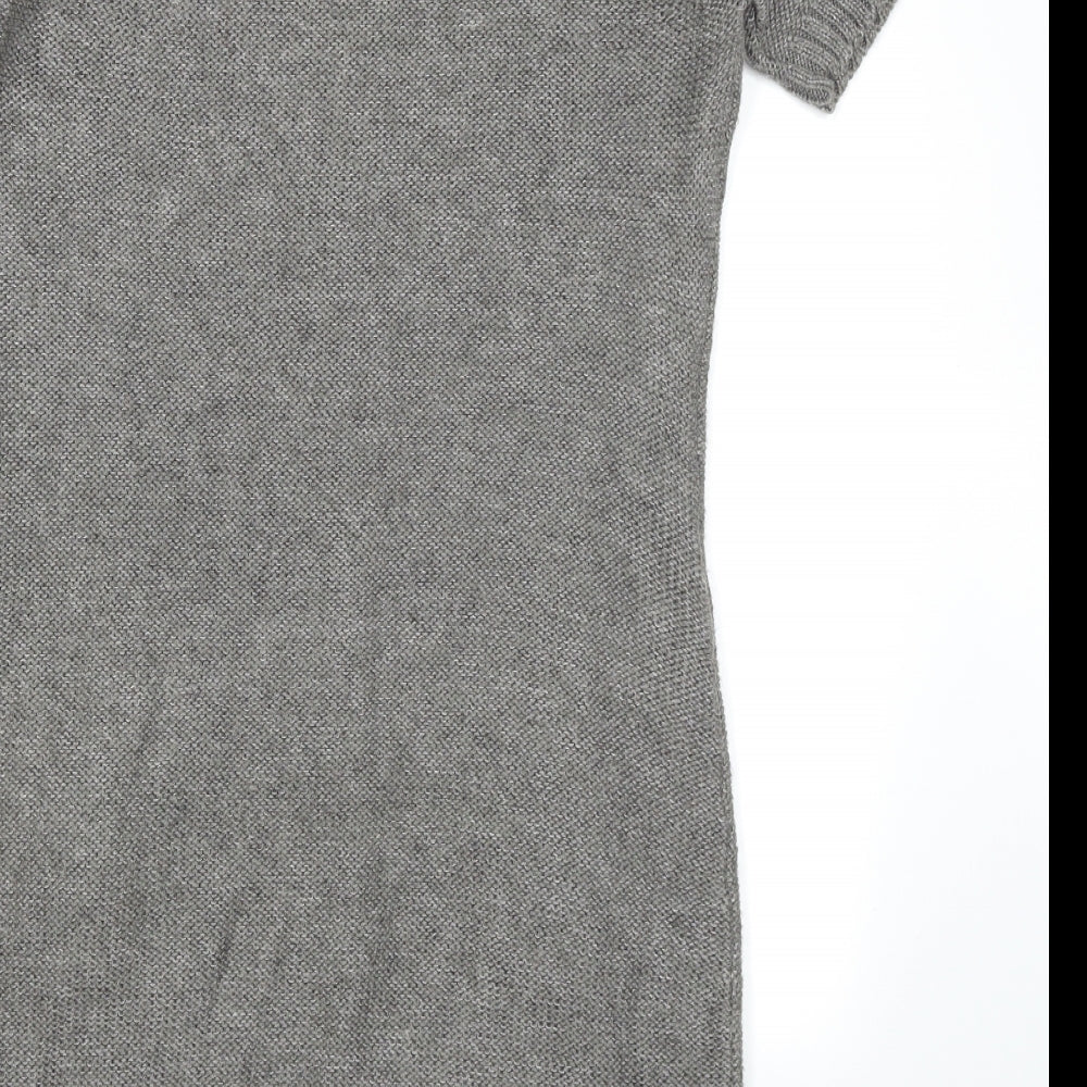 Jeffrey and Paula Womens Grey  Knit Jumper Dress  Size 12