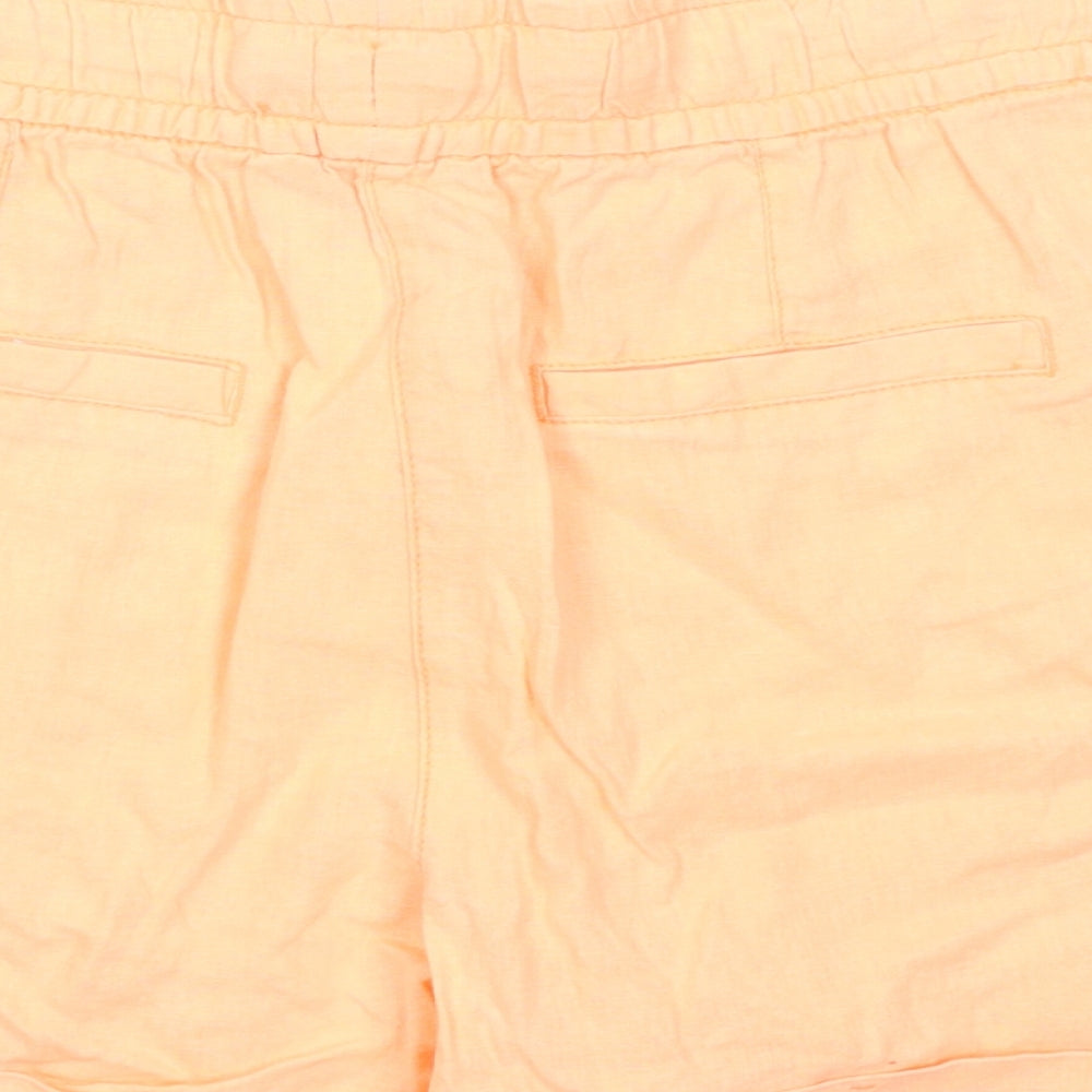 George Womens Orange   Cargo Shorts Size 10