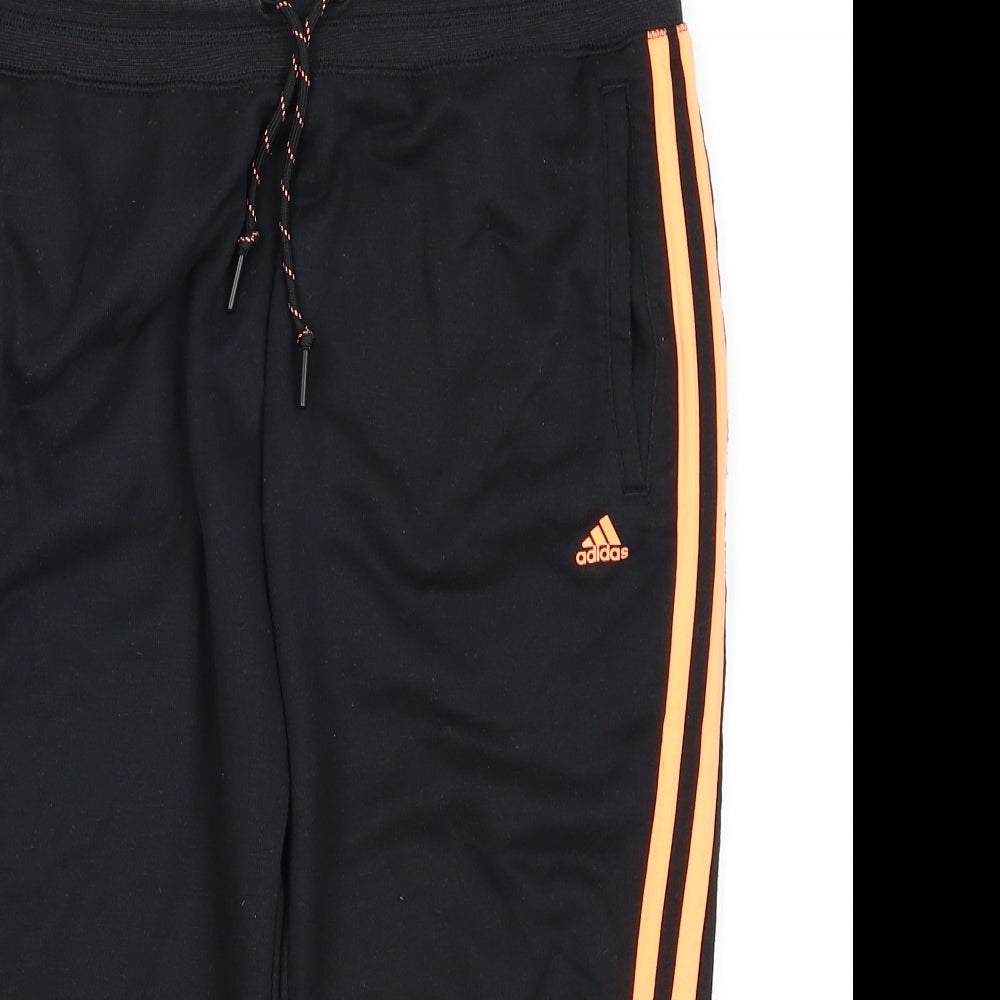 adidas Womens Black   Capri Trousers Size 12 L18 in
