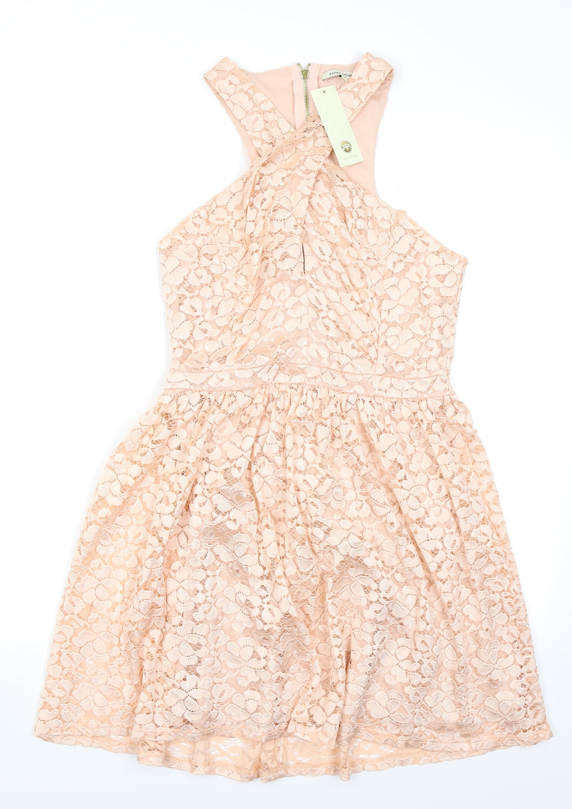 River Island Womens Pink   Skater Dress  Size 14