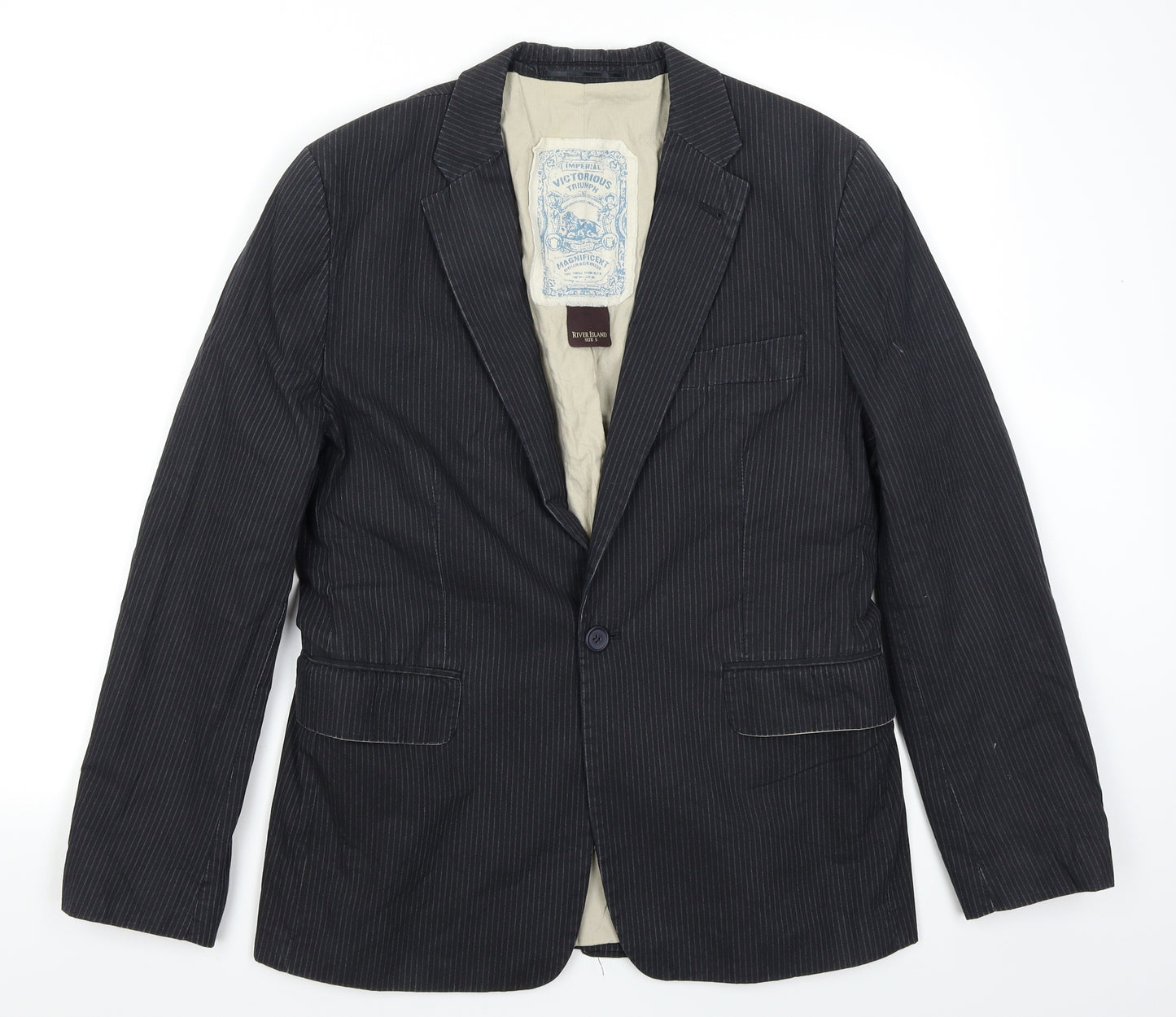River Island Mens  Striped  Jacket Blazer Size S