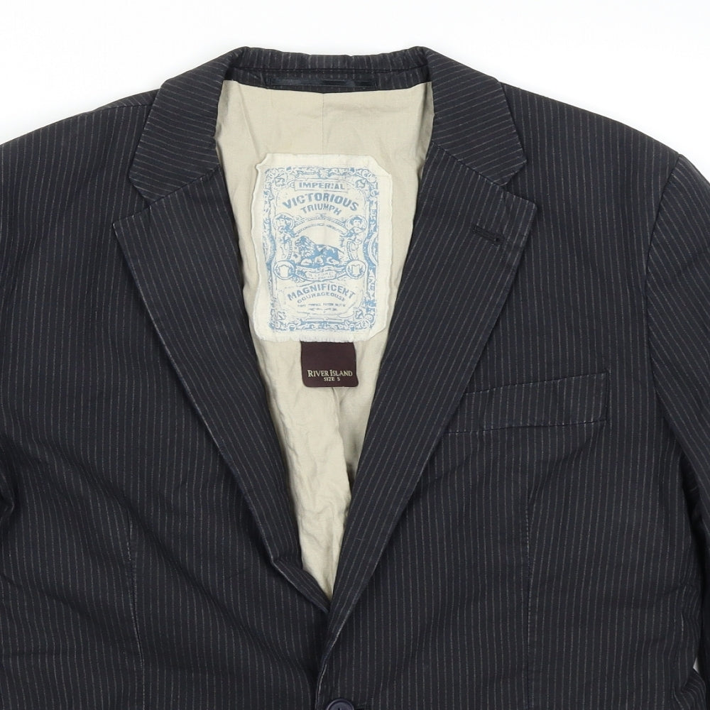River Island Mens  Striped  Jacket Blazer Size S