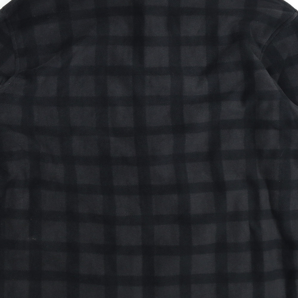 Regatta Mens Green Check Fleece Full Zip Sweatshirt Size L