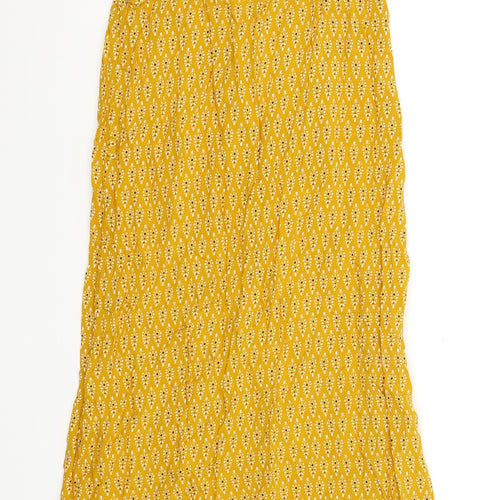 Primark Womens Yellow Batik  Slip Dress  Size 12