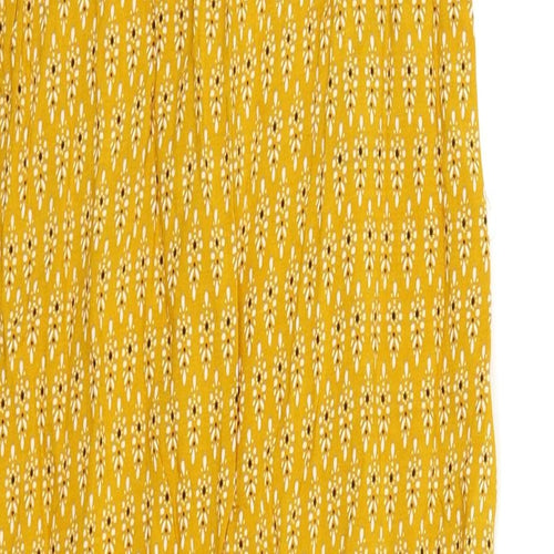 Primark Womens Yellow Batik  Slip Dress  Size 12