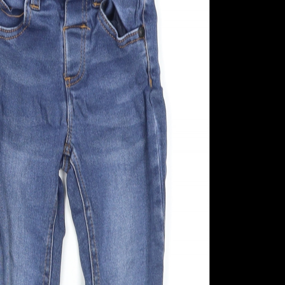 NEXT Boys Blue  Denim Cargo Jeans Size 12-18 Months