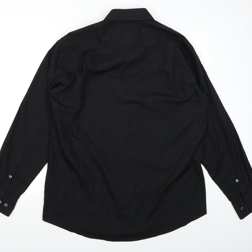 Taylor & Wright Mens Black    Dress Shirt Size 16