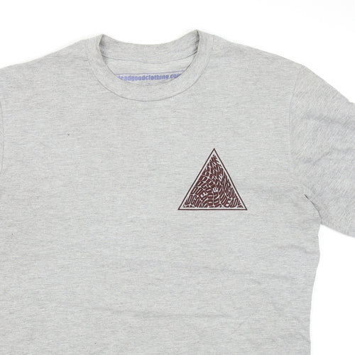 Dead Good Clothing Mens Grey    T-Shirt Size M