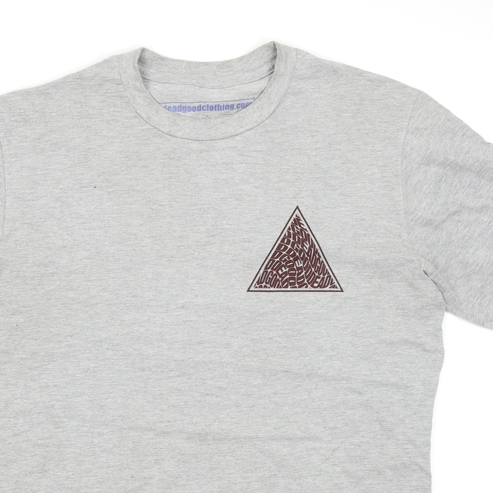 Dead Good Clothing Mens Grey    T-Shirt Size M