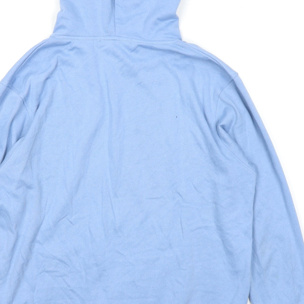 Mennace Mens Blue   Full Zip Hoodie Size M
