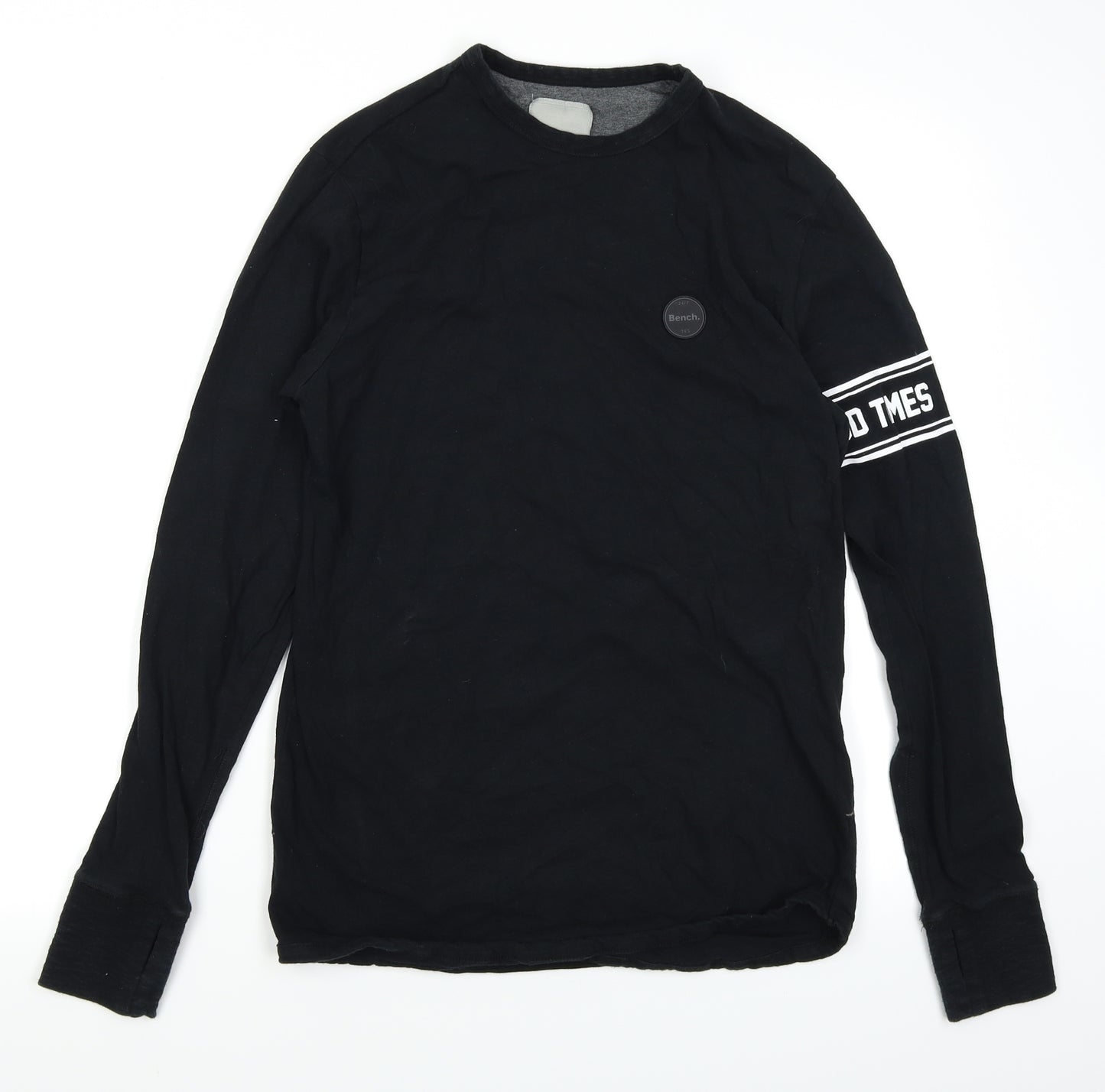 Bench Mens Black    T-Shirt Size S