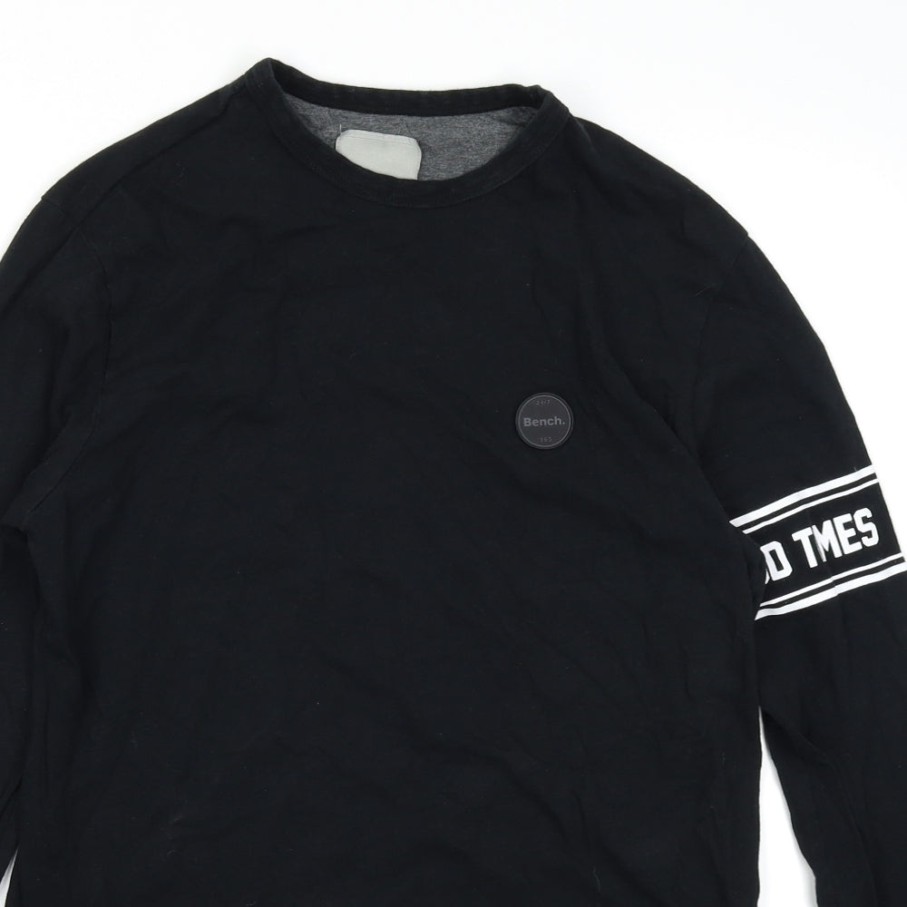 Bench Mens Black    T-Shirt Size S