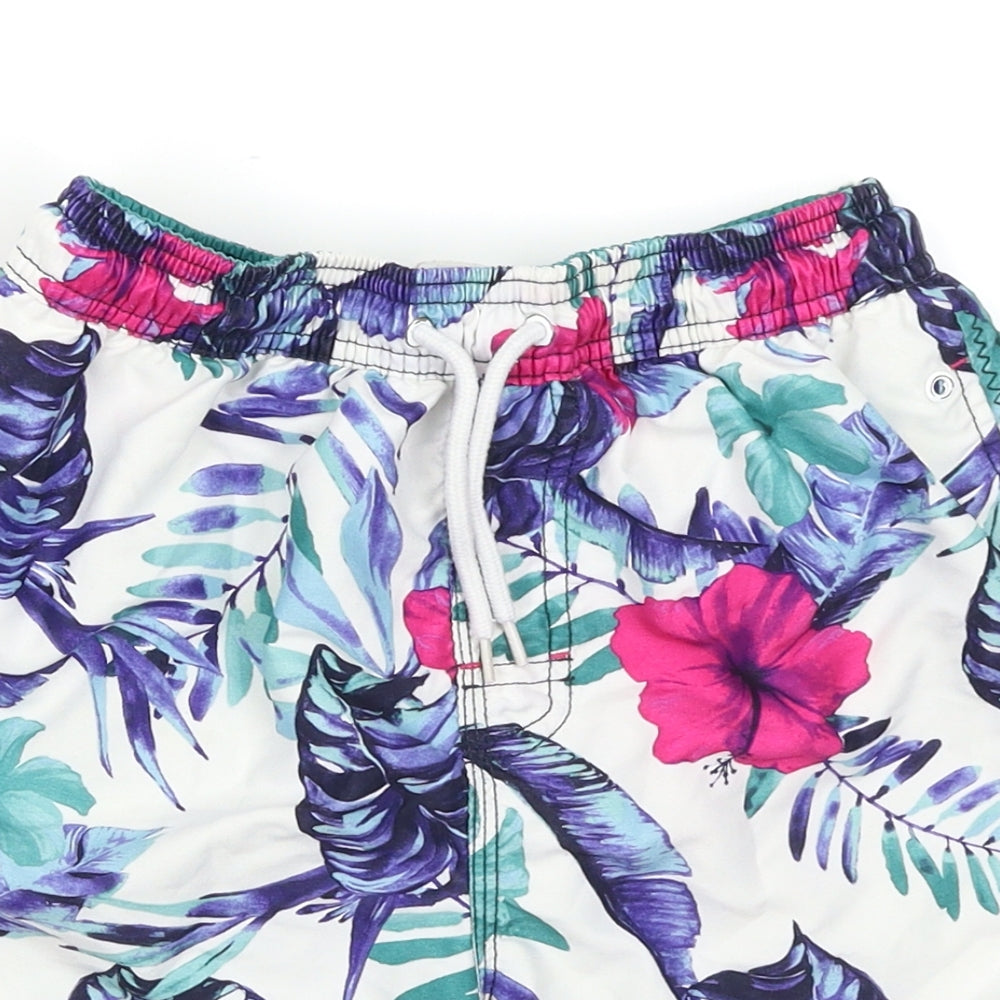 NEXT Boys White Floral  Sweat Shorts Size 11 Years