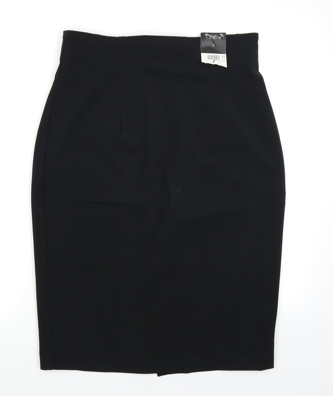 F&F Womens Black   A-Line Skirt Size 14