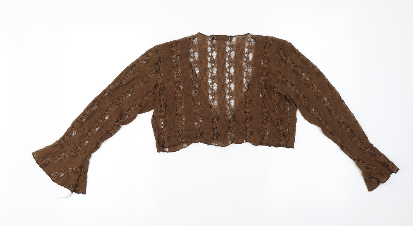 QED London  Womens Brown   Cardigan Jumper Size L