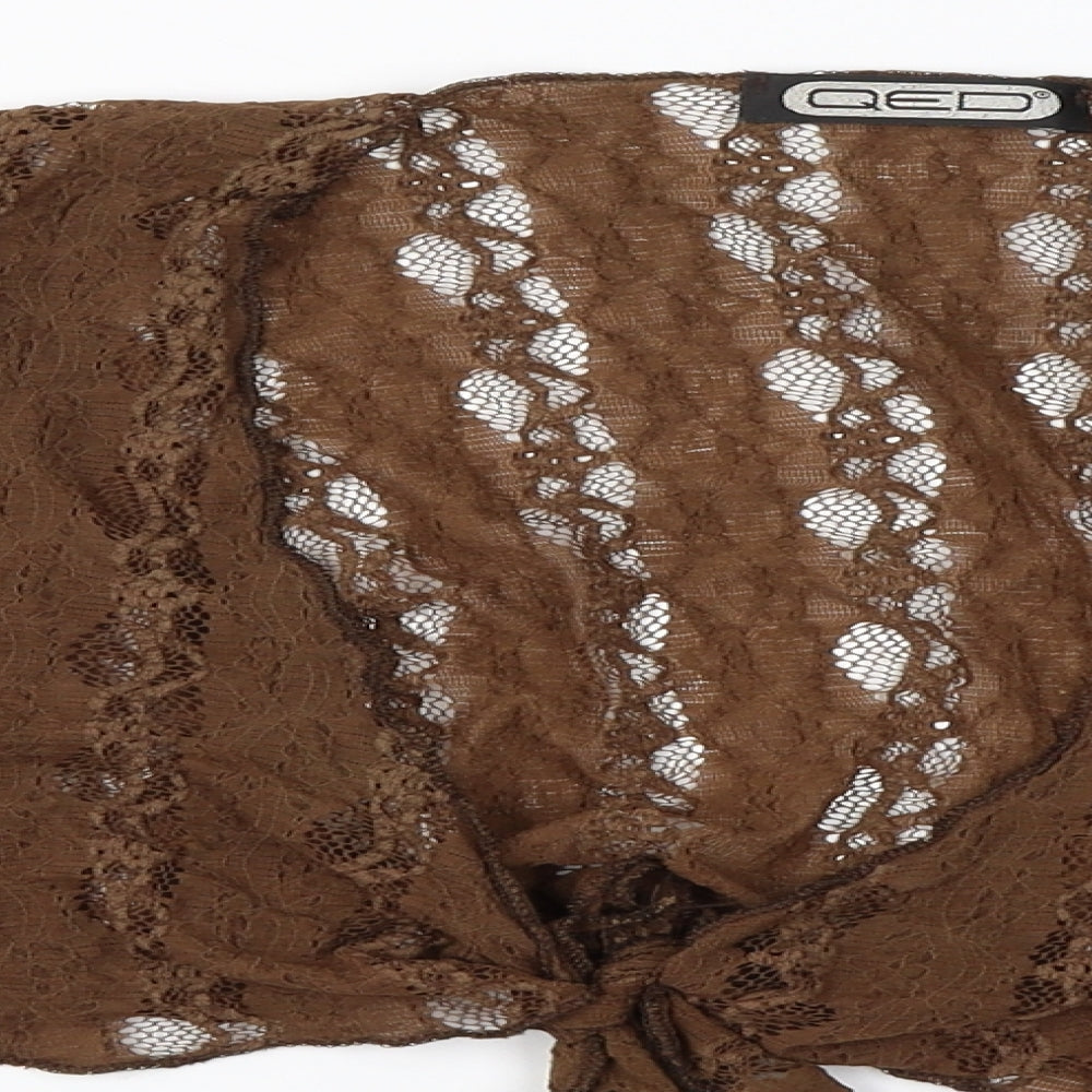 QED London  Womens Brown   Cardigan Jumper Size L