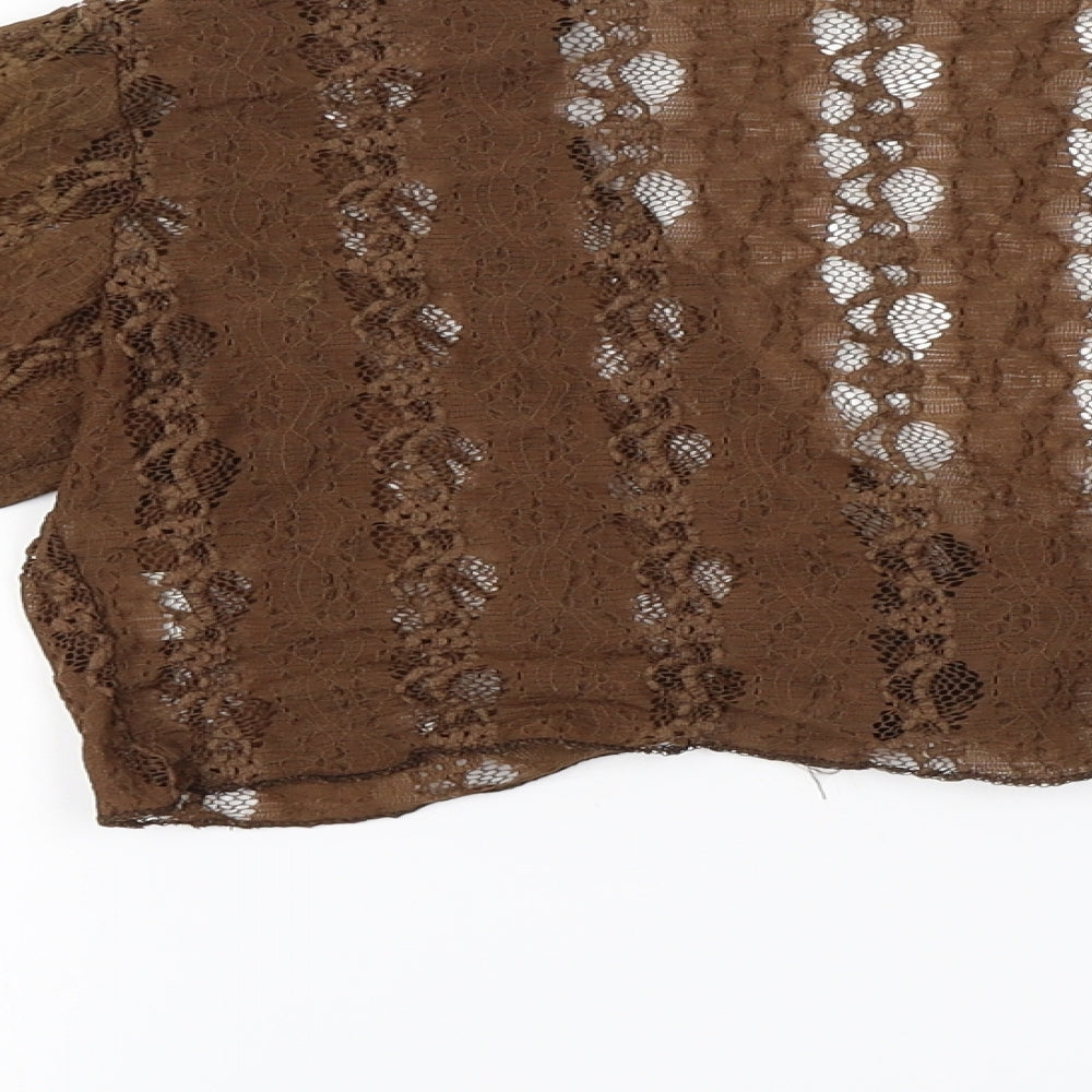 QED London  Womens Brown   Cardigan Jumper Size L