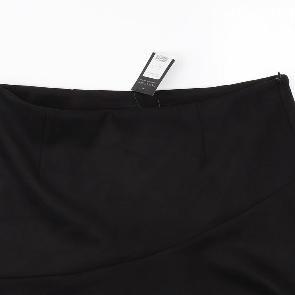 New Look  Womens Black   A-Line Skirt Size 14