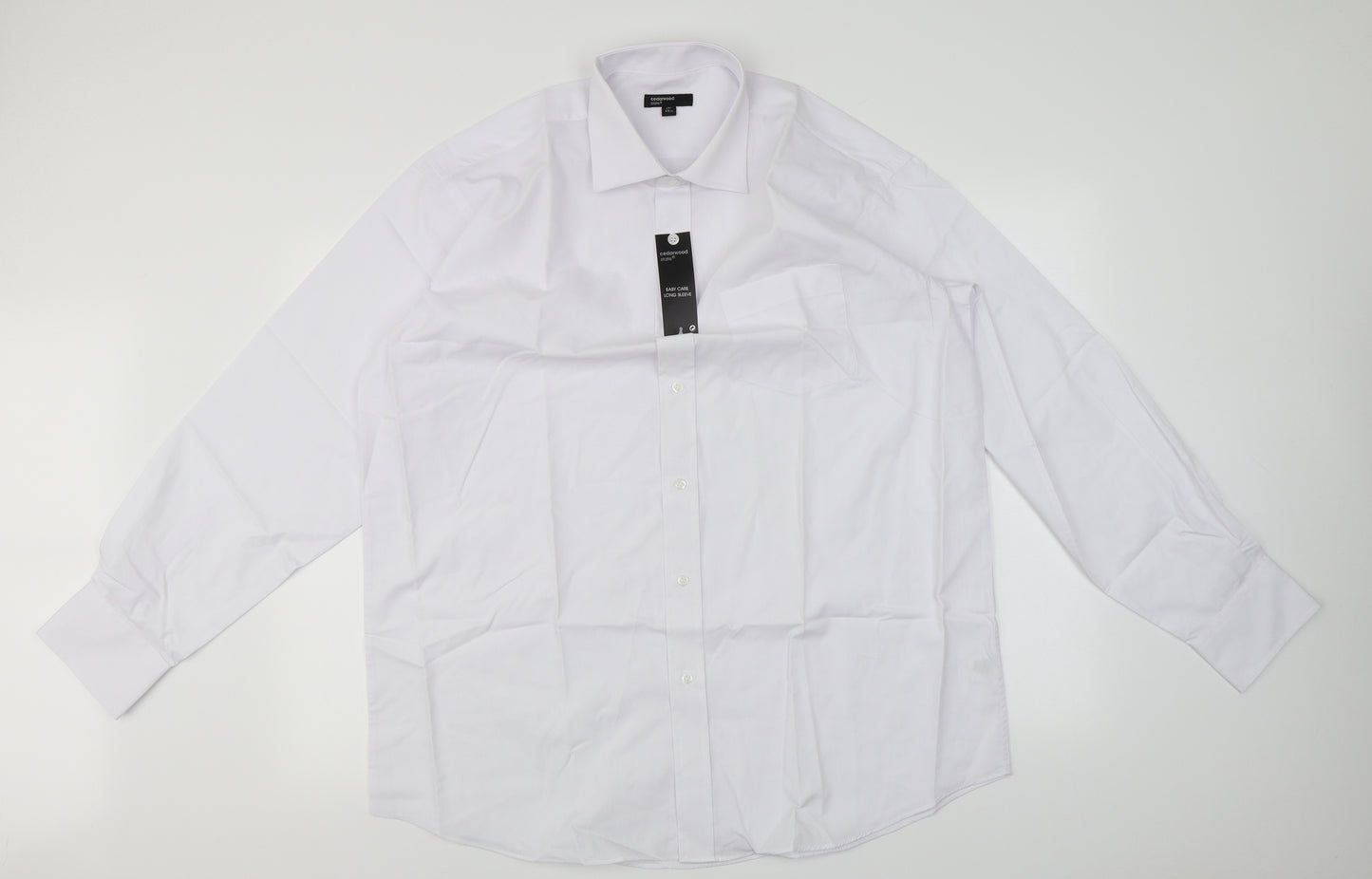 Cedar Wood State  Mens White    Dress Shirt Size XL
