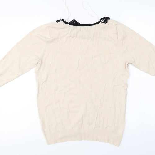 David Emmanuel   Womens Beige   Pullover Jumper Size L
