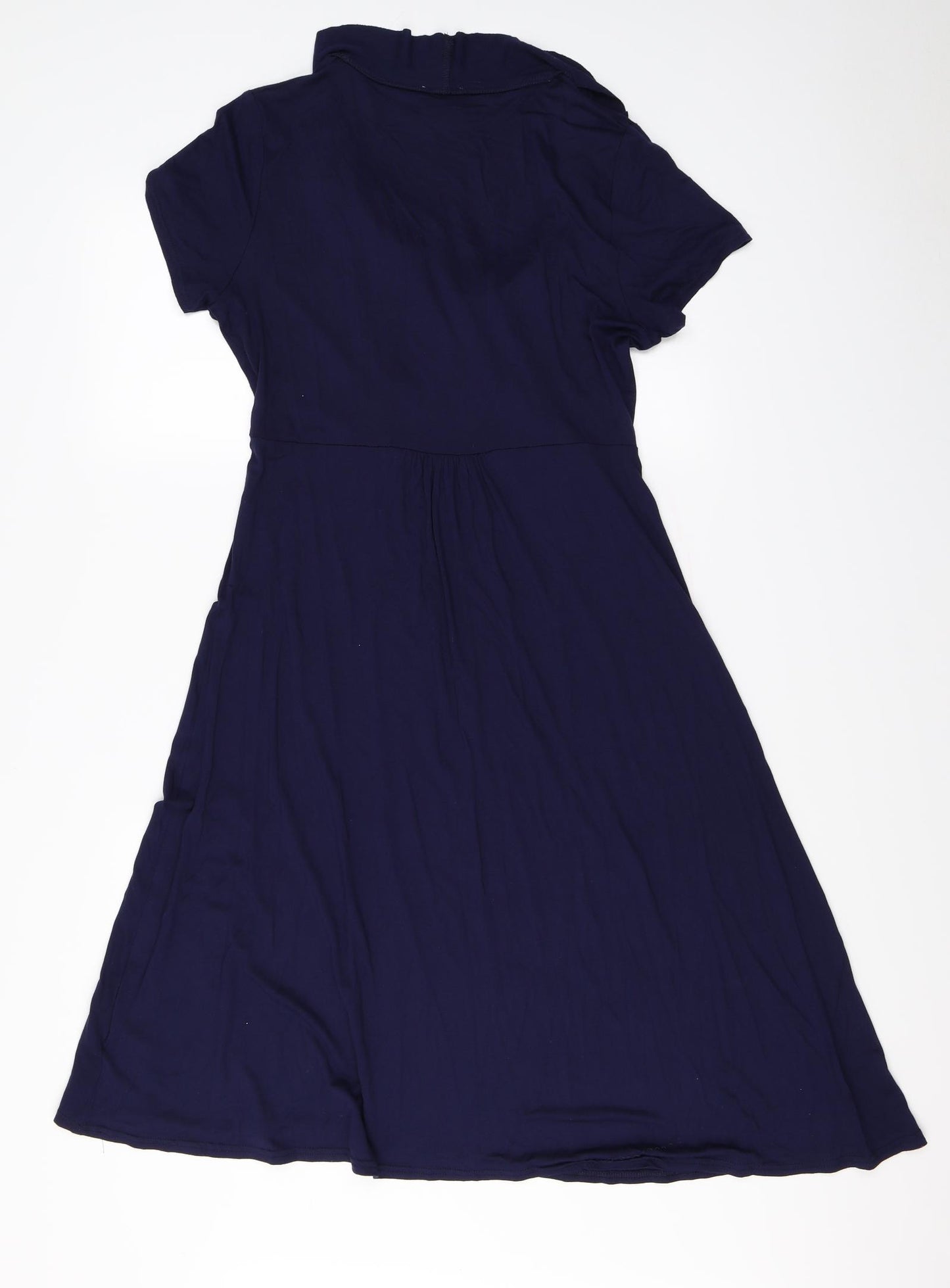 East  Womens Blue Paisley  A-Line  Size 14