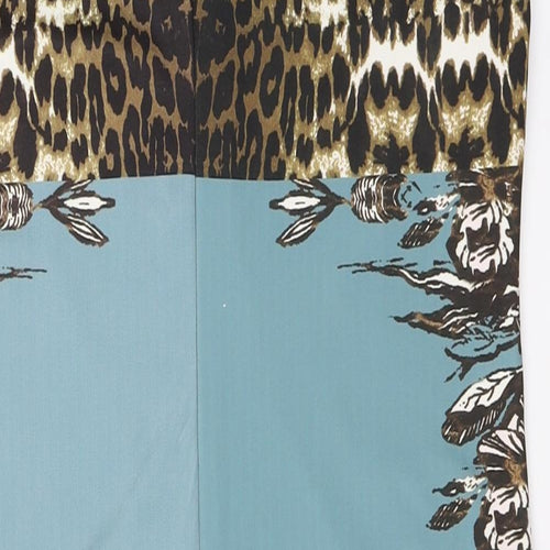 Preppy  Womens Grey Floral  A-Line  Size M