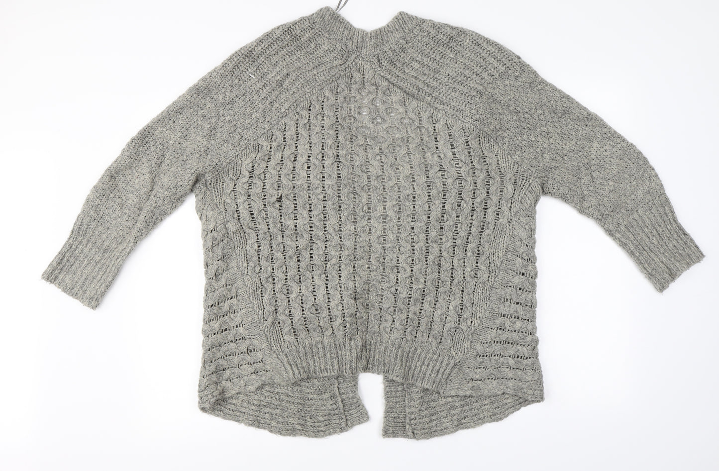 Papaya  Womens Grey   Cardigan Jumper Size S