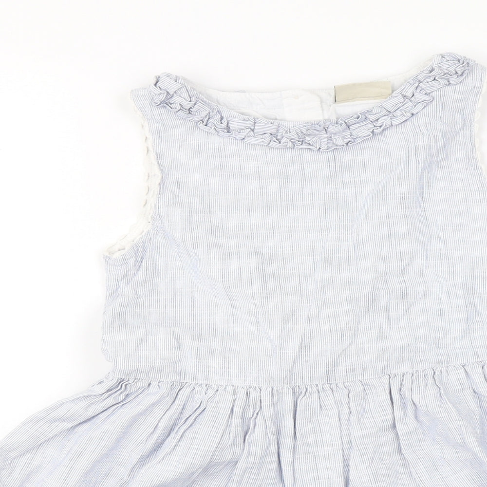 NEXT  Girls Blue Striped  A-Line  Size 8 Years