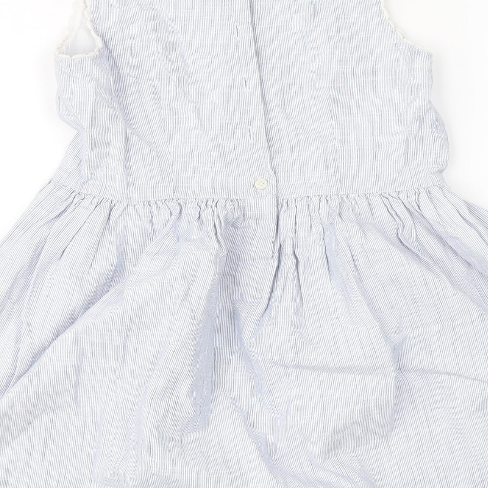 NEXT  Girls Blue Striped  A-Line  Size 8 Years