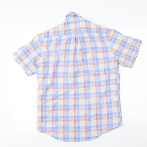 Marks and Spencer  Mens Blue Check   Button-Up Size S