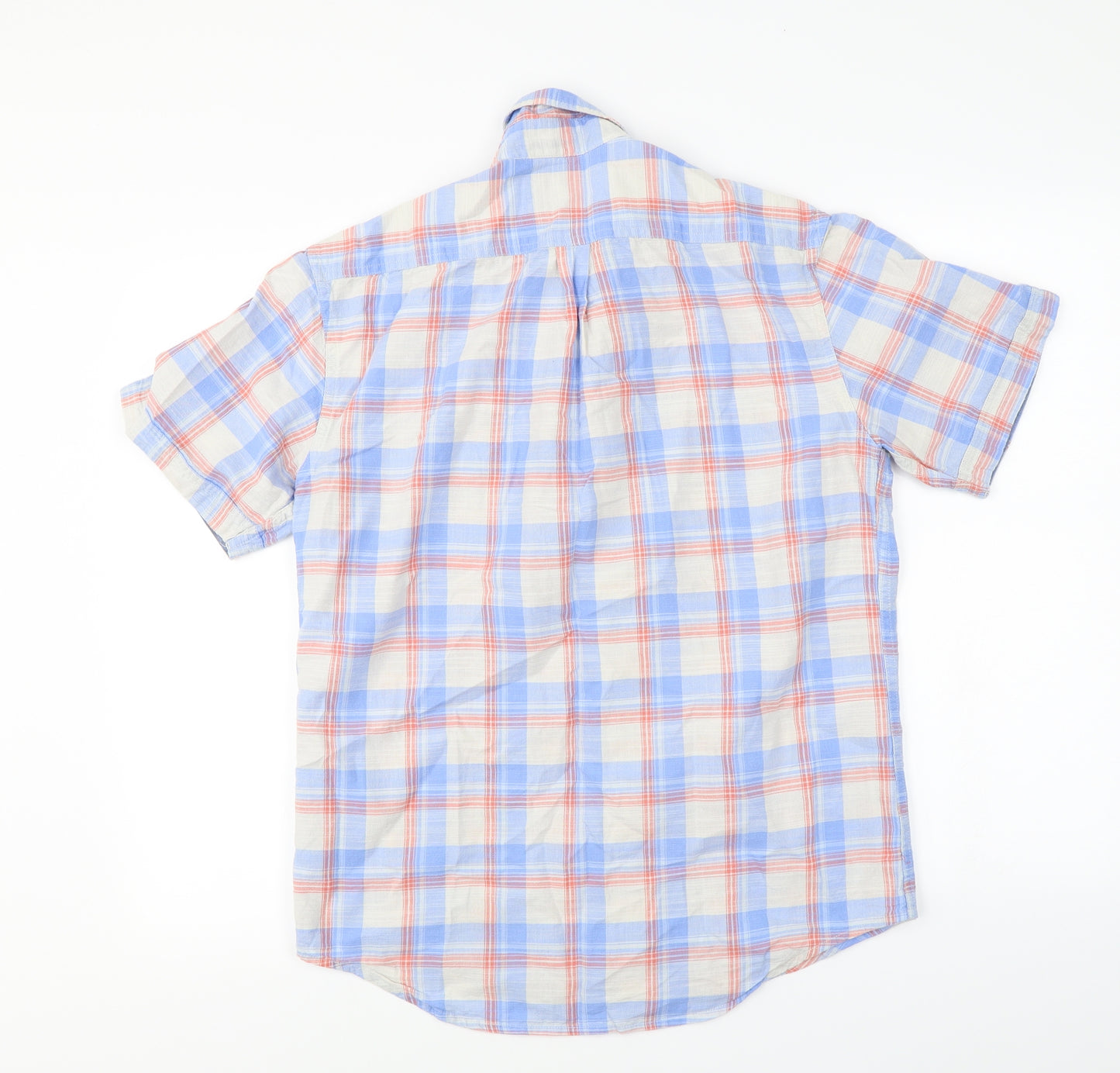 Marks and Spencer  Mens Blue Check   Button-Up Size S