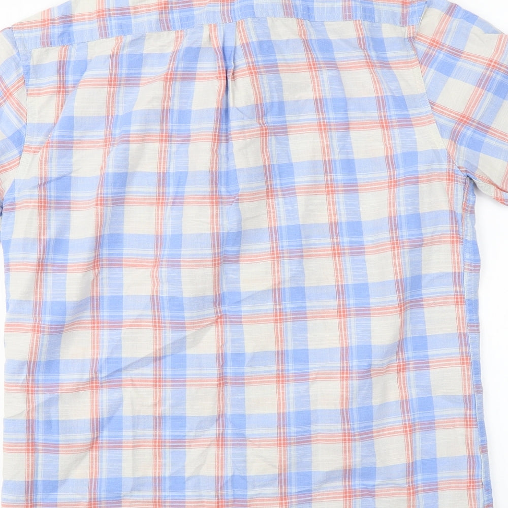 Marks and Spencer  Mens Blue Check   Button-Up Size S