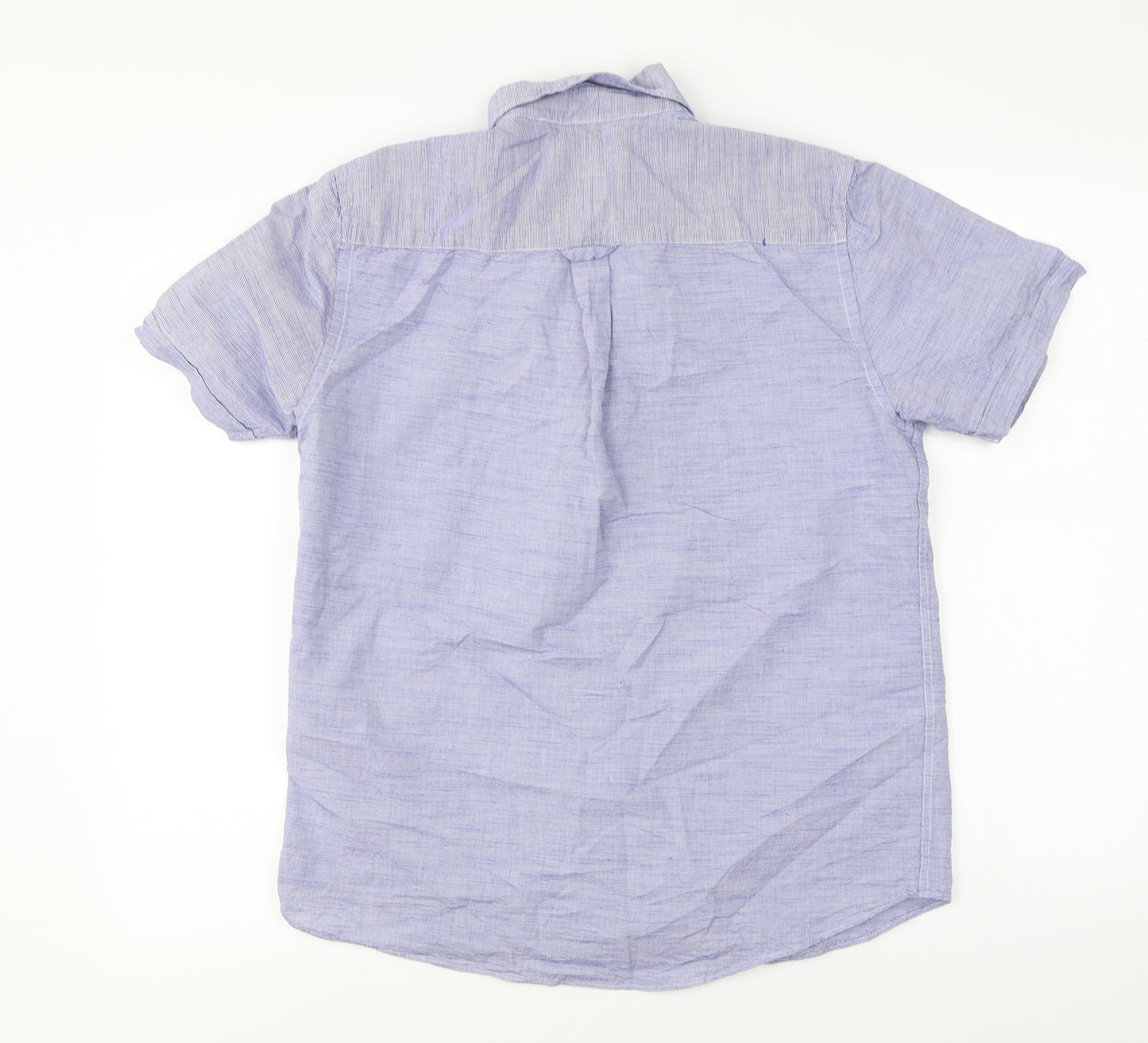 Maine New England  Mens Blue    Button-Up Size S