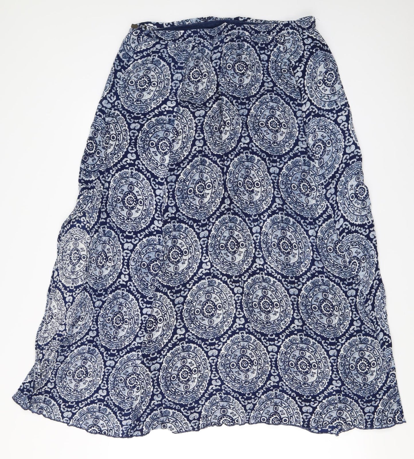 ale Womens Blue Floral  A-Line Skirt Size XL