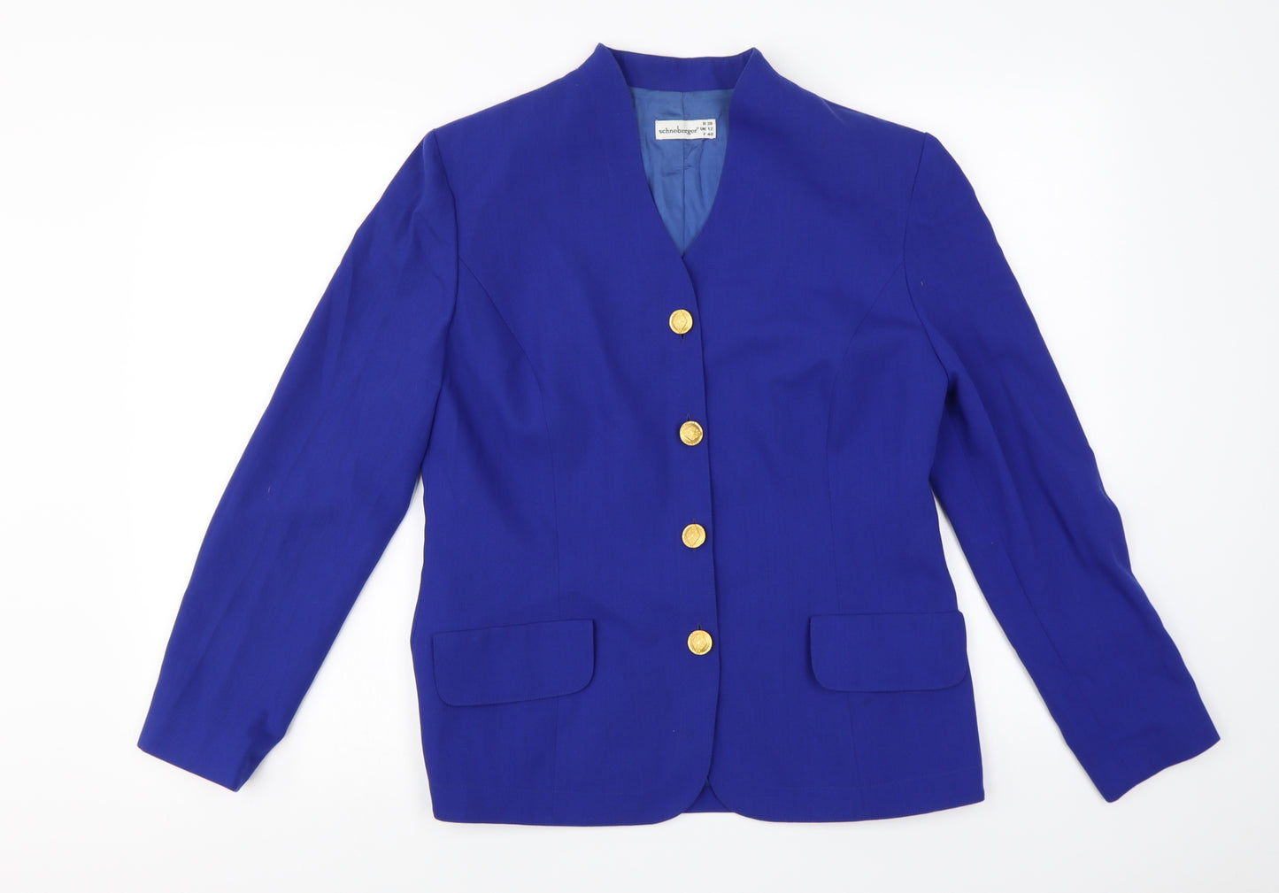 Schneberger  Womens Blue   Jacket Blazer Size 12