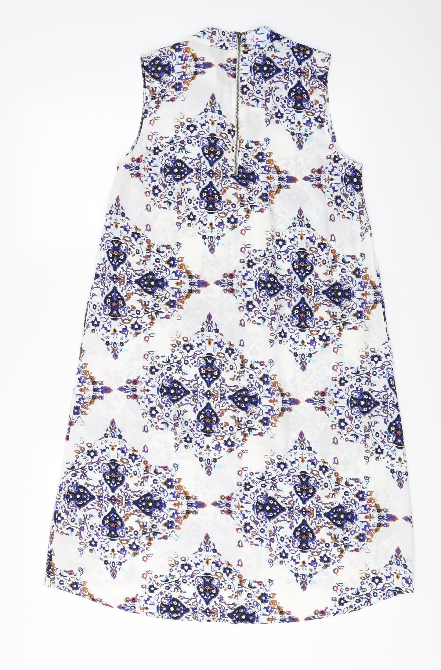BEYOU  Womens White Floral   Blouse Size 10