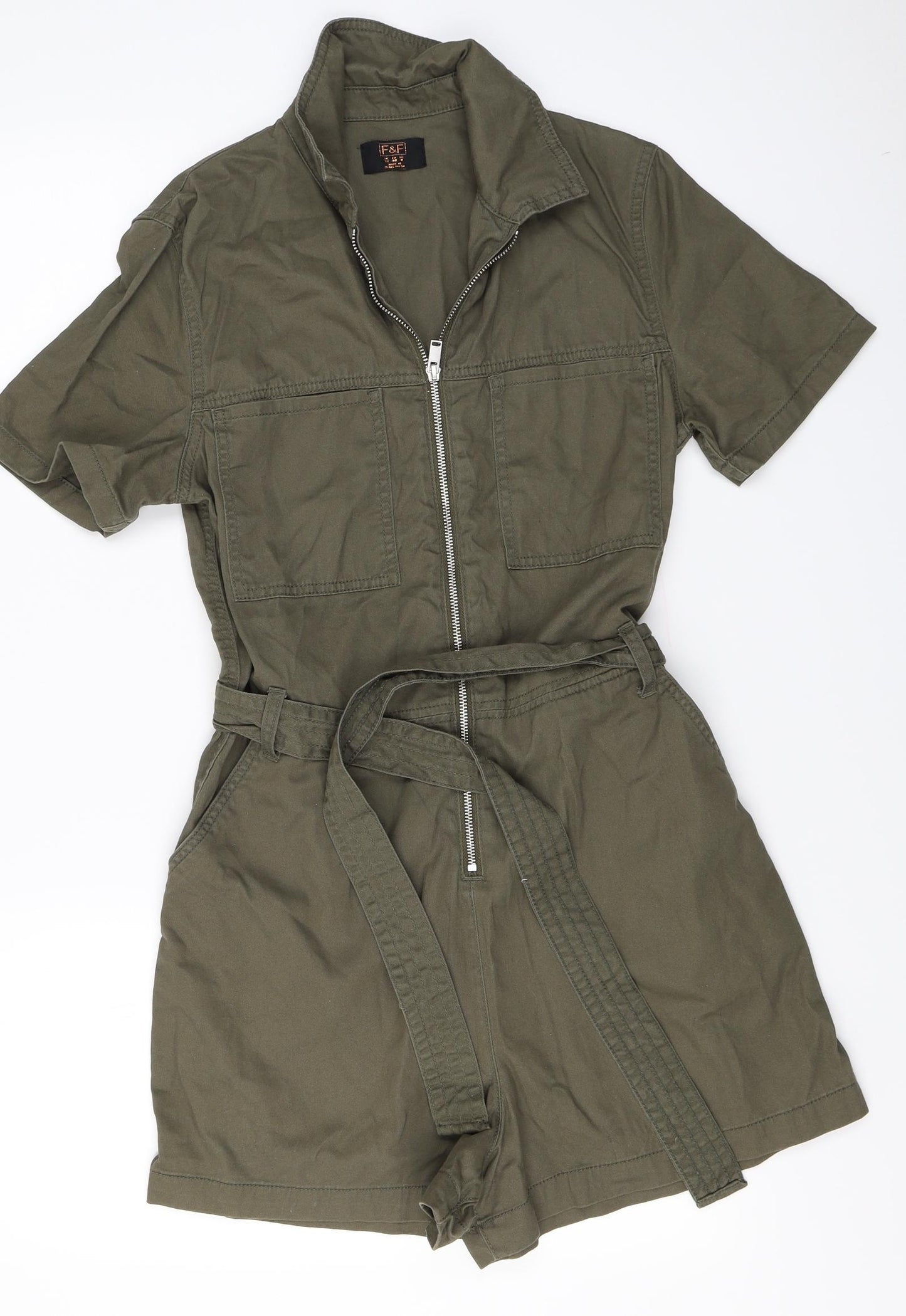 F&F  Womens Green   Jumpsuit One-Piece Size 12
