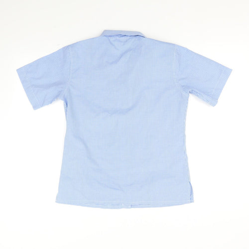 trutex Girls Blue Check  Basic Button-Up Size 10-11 Years