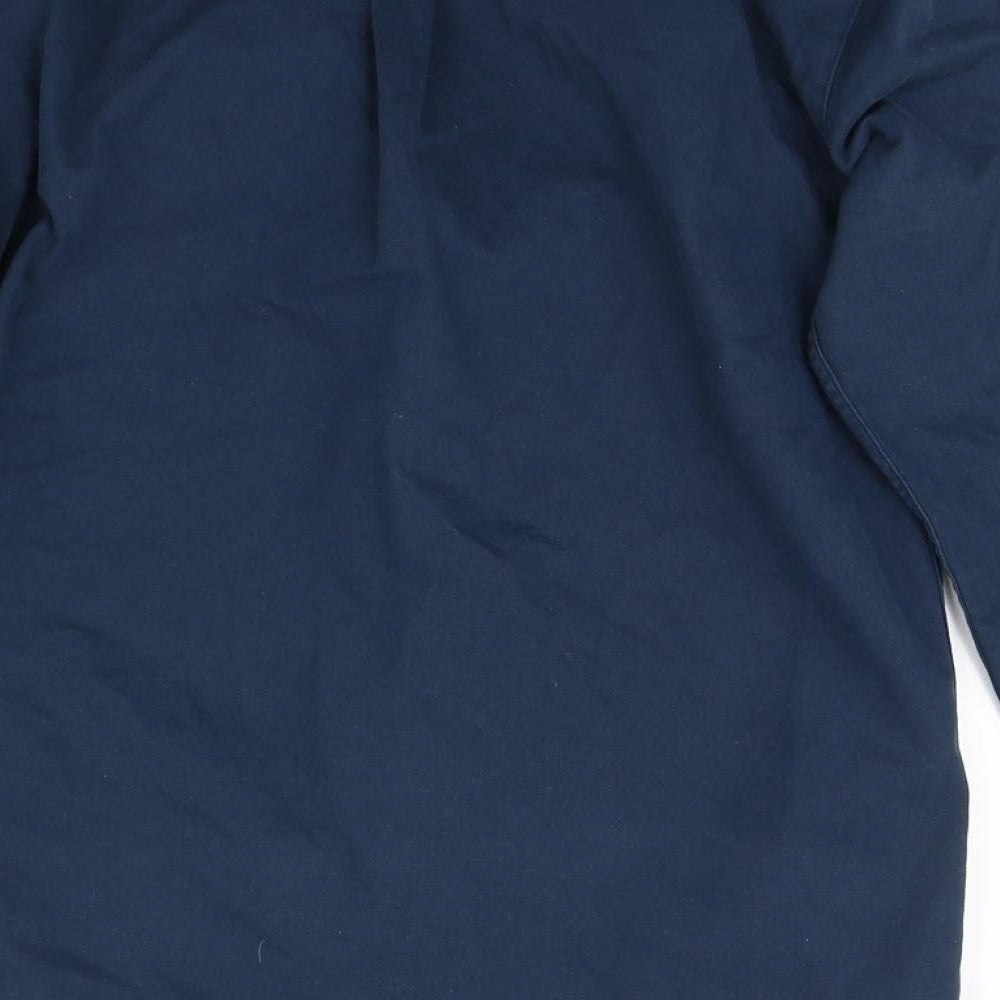 Pull&Bear Womens Blue   Basic Button-Up Size S