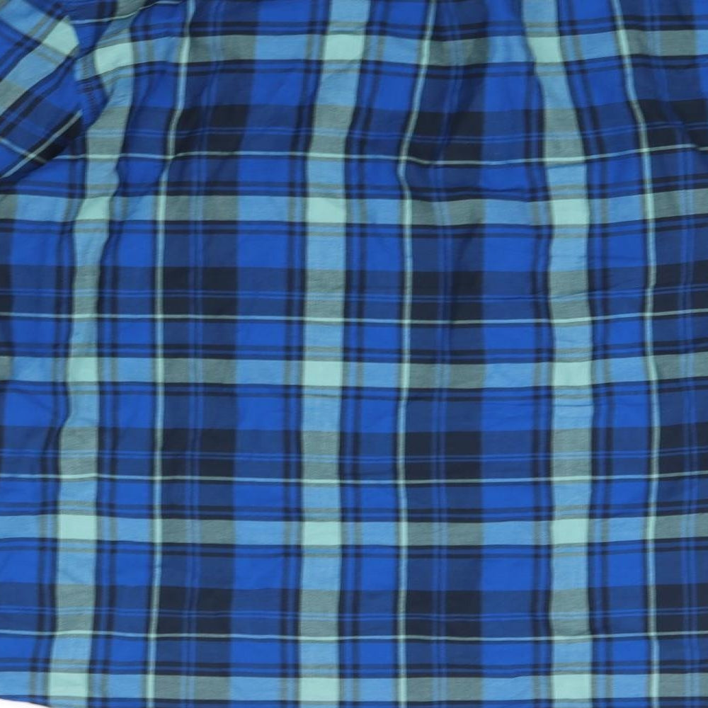 Original Penguin Mens Blue Check   Button-Up Size XL